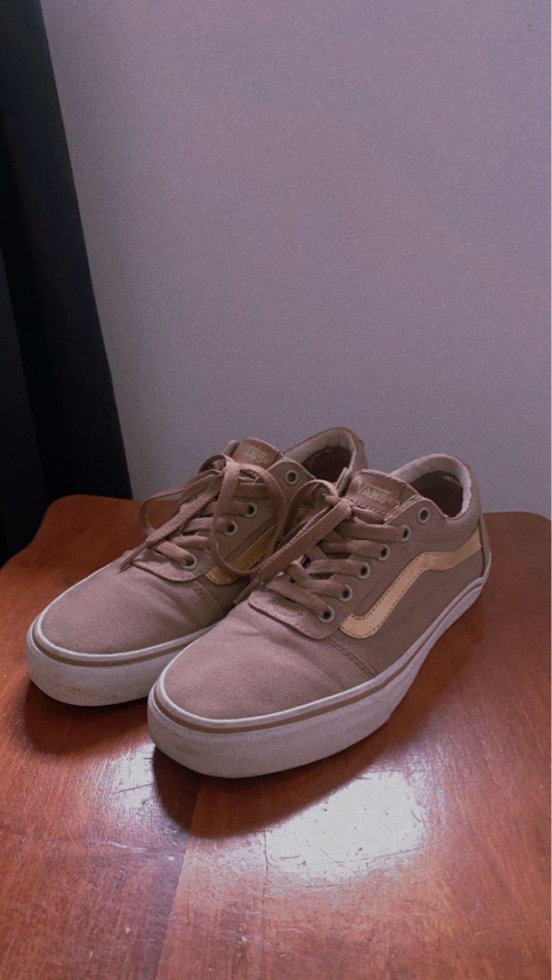 Vans Ortholite Ward deluxe Old skool Tan gold Size 8 women s