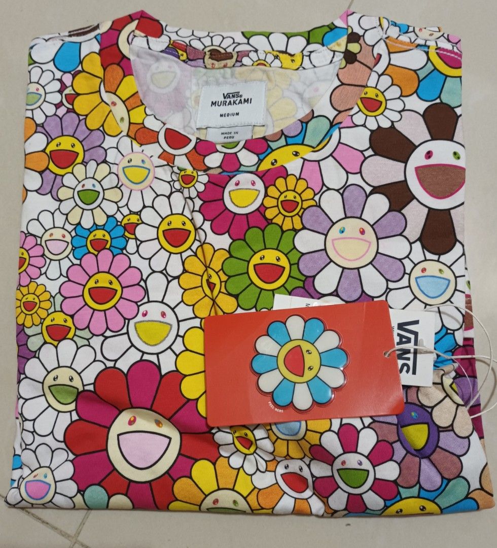 Vans x Murakami Tee, 女裝, 上衣, T-shirt - Carousell