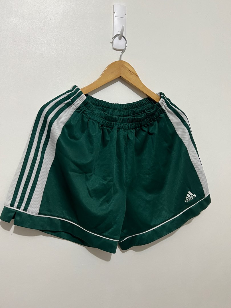 Vintage Adidas Shorts - Green, Men's Fashion, Bottoms, Shorts on Carousell