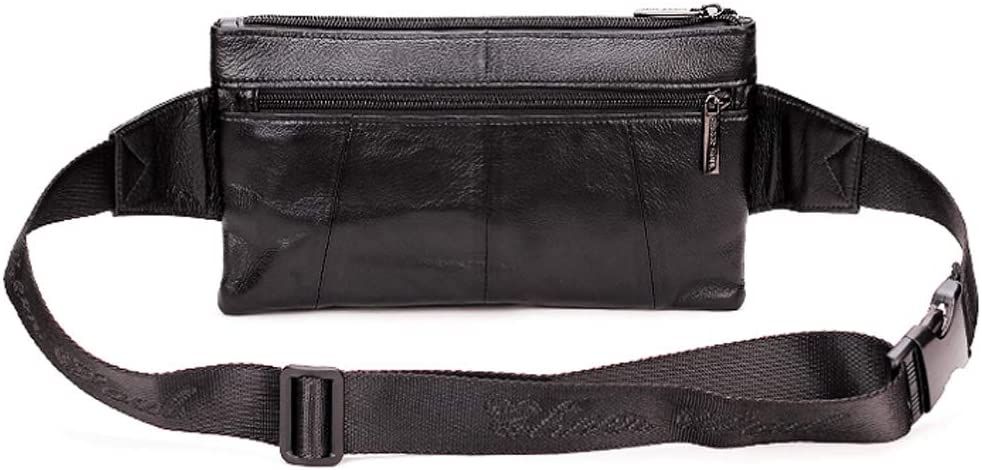 Mens black clearance leather fanny pack