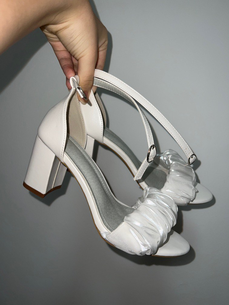 White classic heels on sale