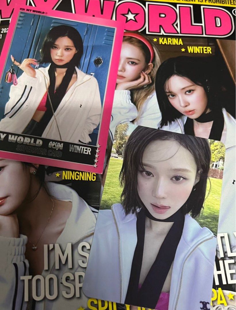 URGENT WTS] Aespa My World zine spicy ver. Winter photocard