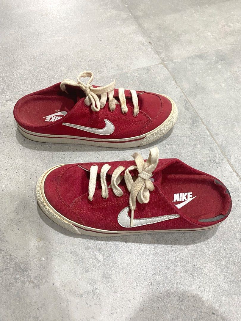 Y2K VIBES AUTHENTIC RARE NIKE SLIP ON SHOES NIKE RED