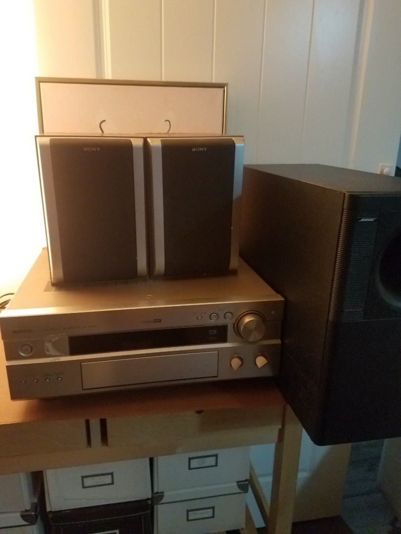 YAMAHA A/V RECEIVER RXV1000 + BOSE SUBWOOFER , 音響器材, Soundbar、揚聲器、藍牙喇叭