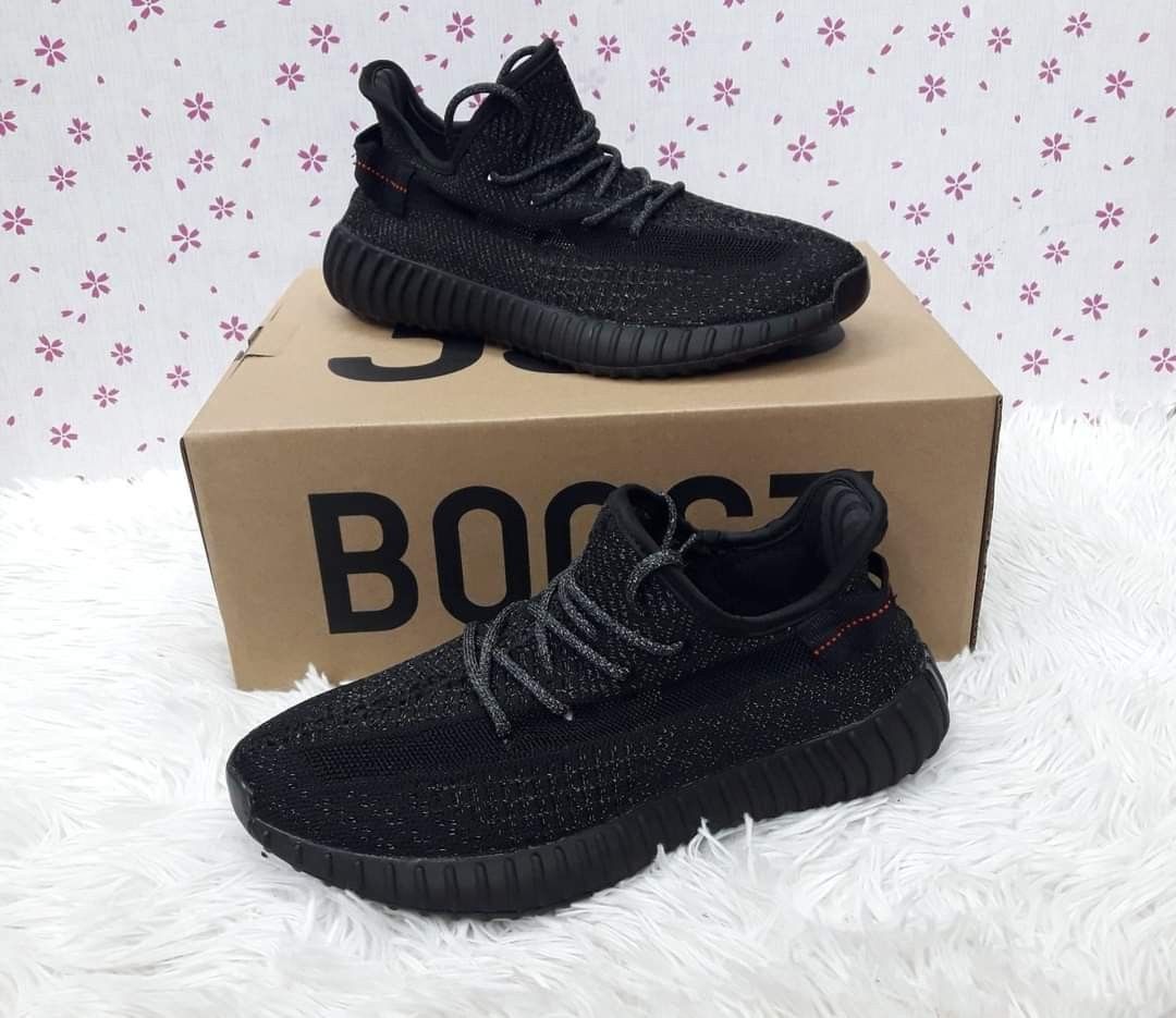 Yeezy 350 static black Men s Fashion Footwear Sneakers on Carousell