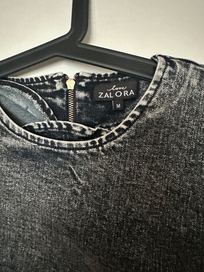 Zalora store denim dress