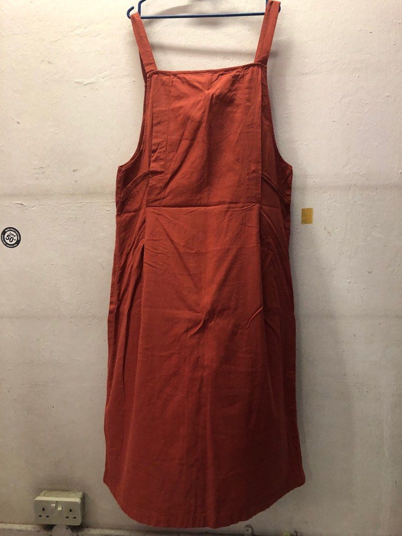 Overall orange skirt discount