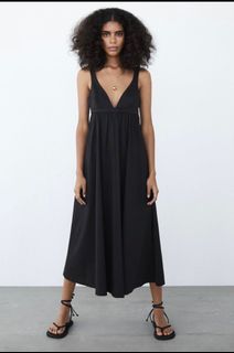 Zara voluminous Poplin Dress