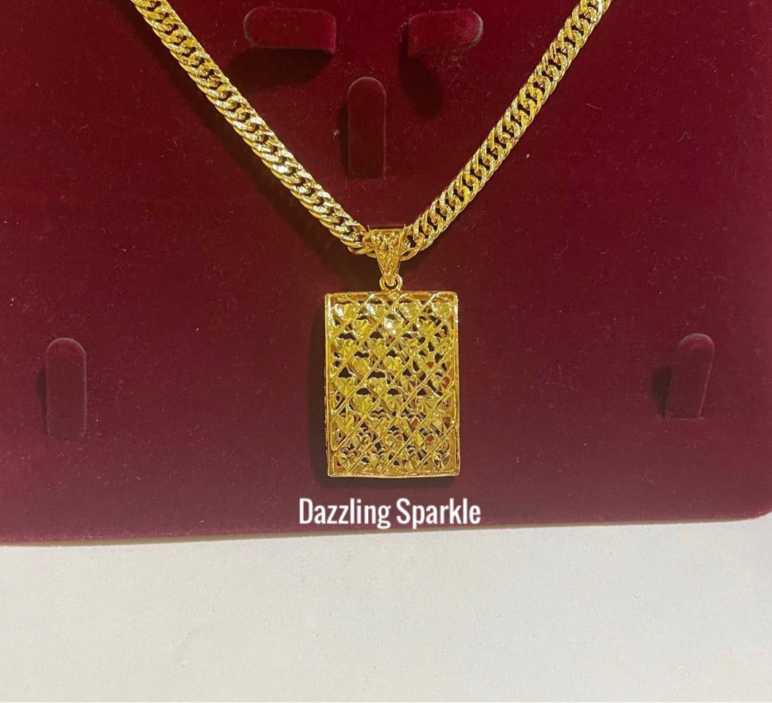 Pendants 100 Bangkok premium 999.9 916 Gold plated Mixed each