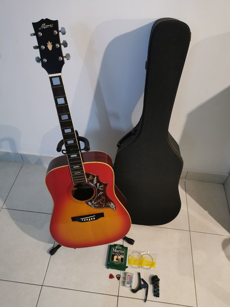 ギター Morris Hummingbird WH-20 Japan Vintage 1970s Morris WH-20 Hummingbird Japanese Vintage Acoustic Guitar