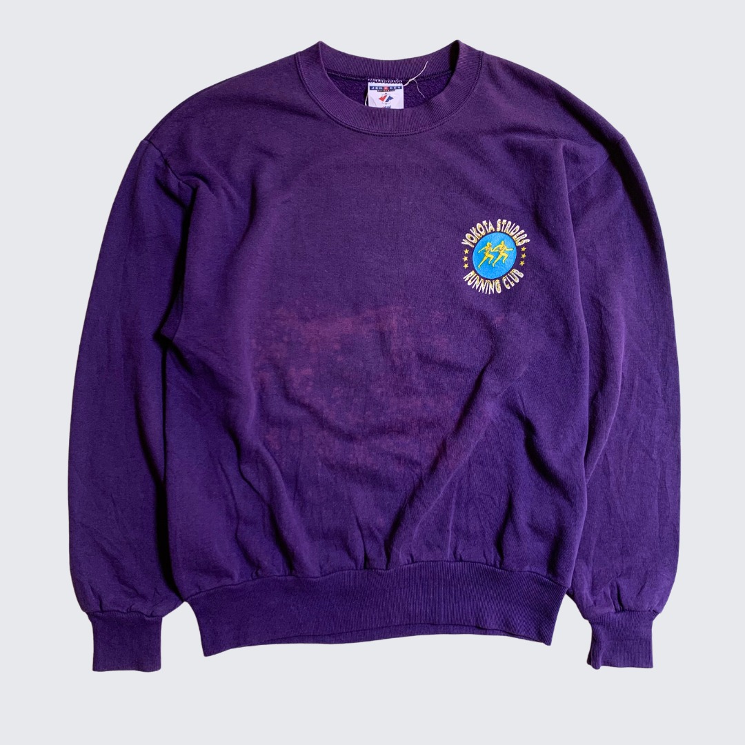 1990s Marathon Race Running Club Japan Purple Sweater - Unisex - M on ...