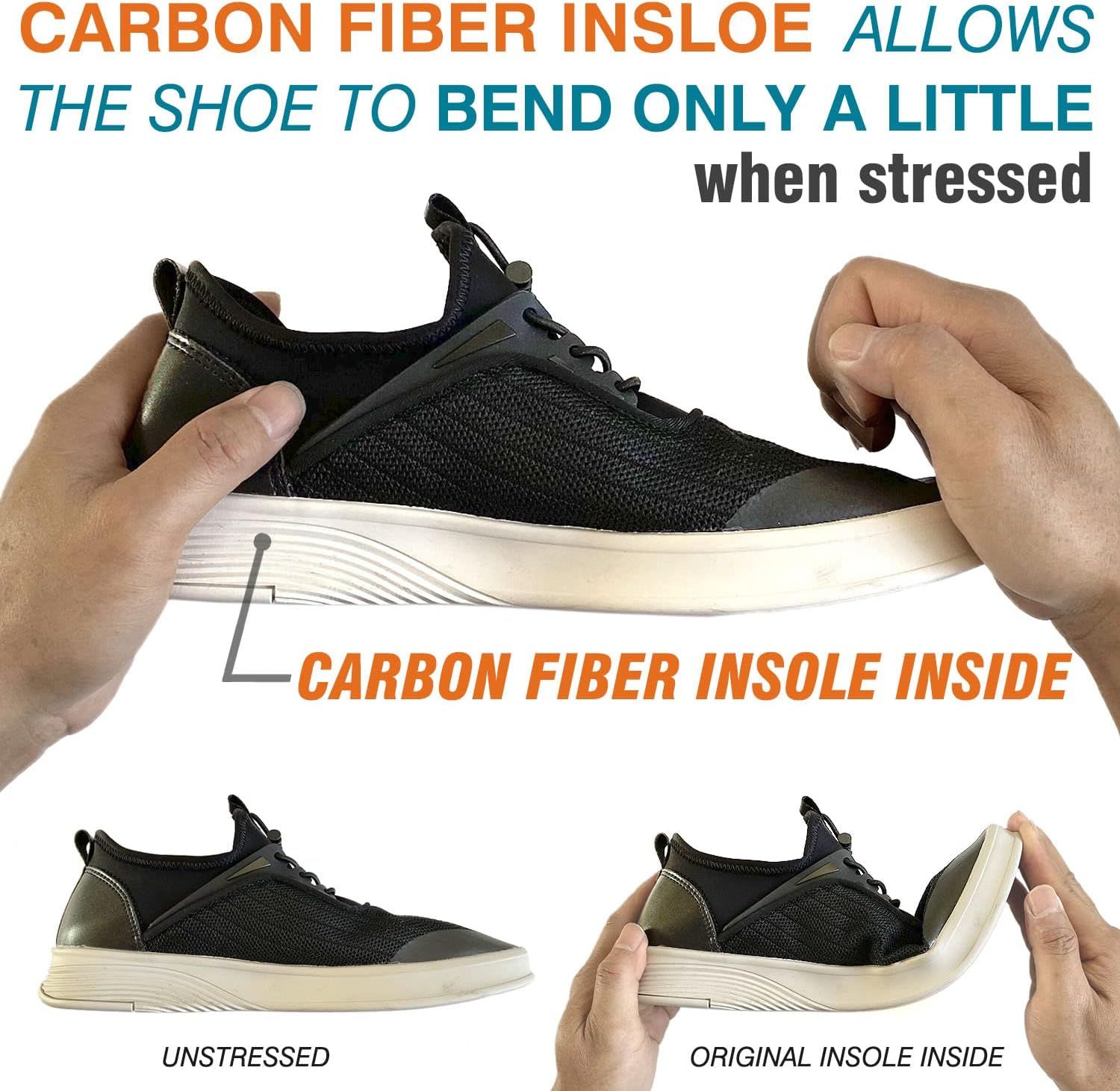 1 Pair Carbon Fiber Insole for Turf Toe Morton Toe Foot Fractures Arthritis Hallux Rigidus and Limitus. Rigid Orthotic Shoe Inserts for Pain Relief