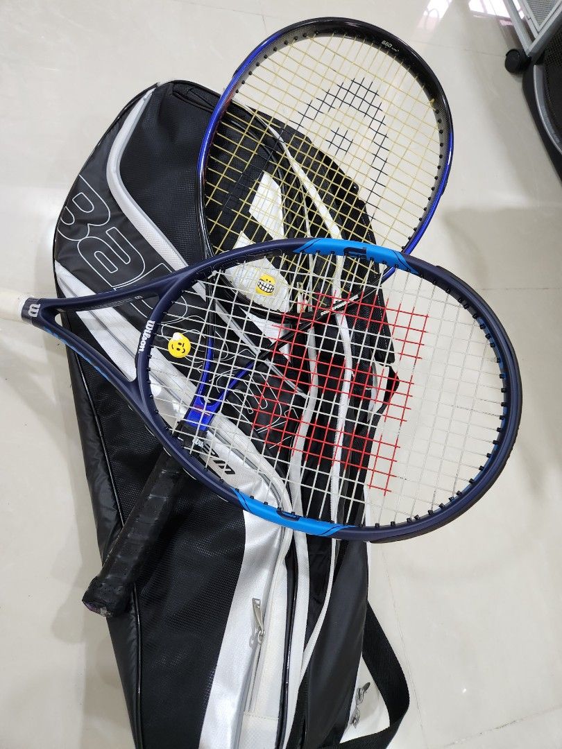 2 x tennis rackets and bag for sales, Sports Equipment, Sports & Games