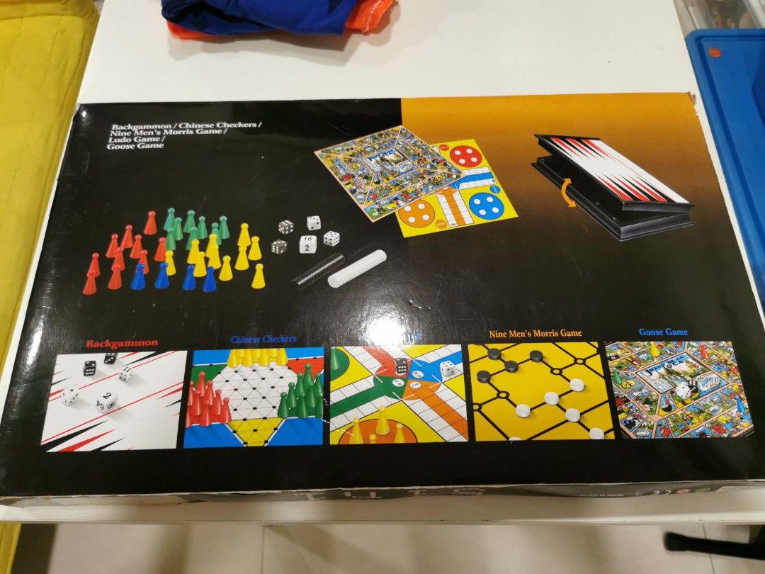 5 In 1 board games, Hobbies & Toys, Toys & Games on Carousell