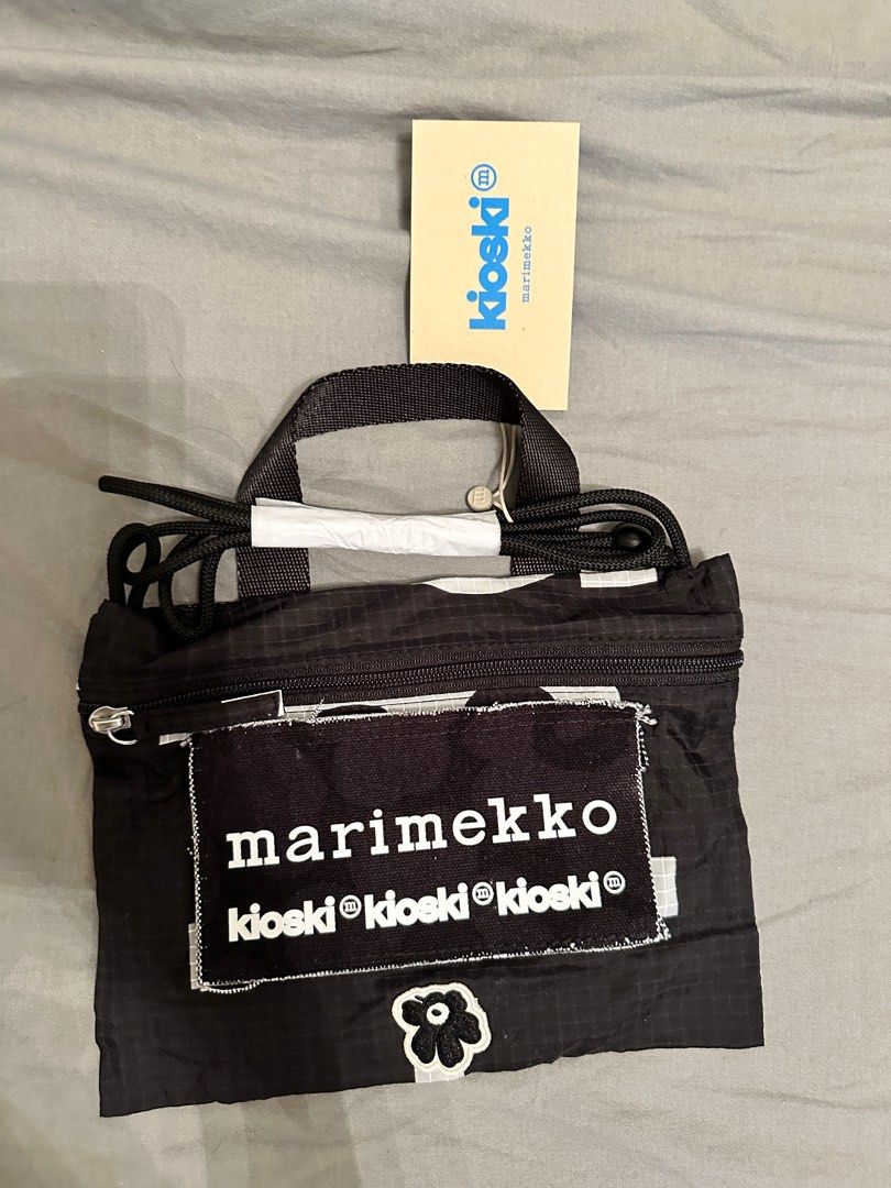 旅行必備】全新正品Marimekko Funny Cross Pocket Unikko travel bag