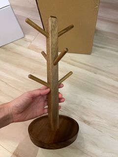 水杯瀝水實木收納架 New