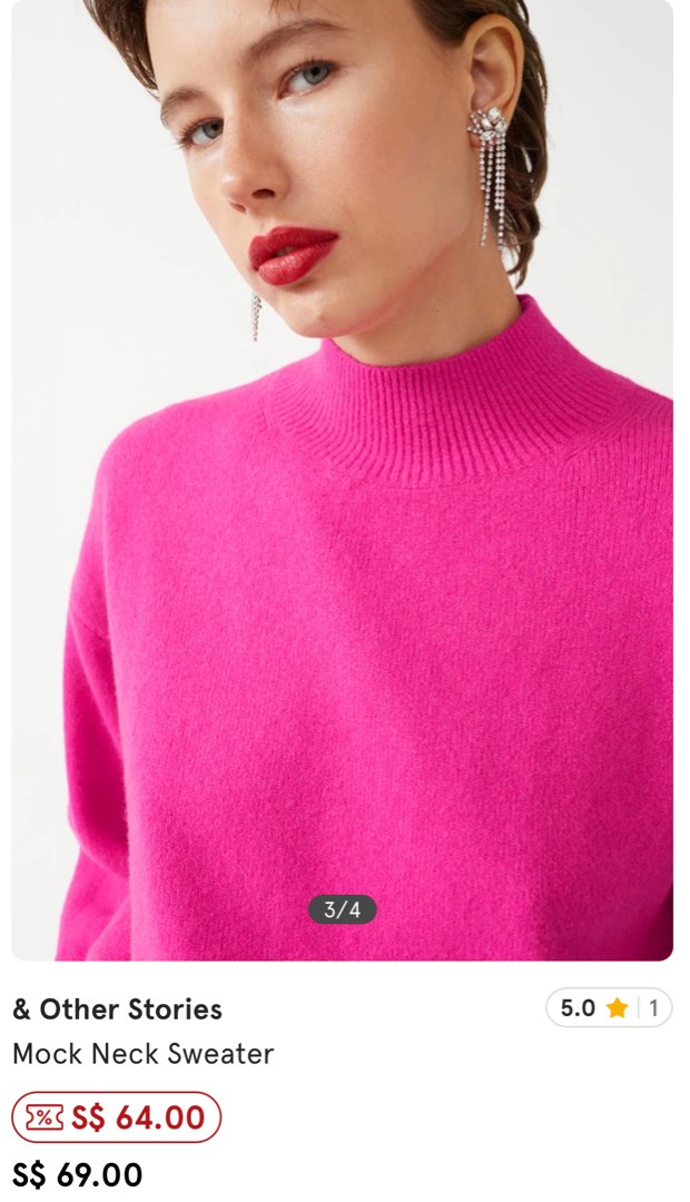 Other stories deals pink sweater