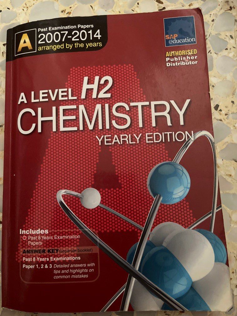 A Level H2 Chemistry TYS 2007-2014 with answer booklet, Hobbies & Toys ...