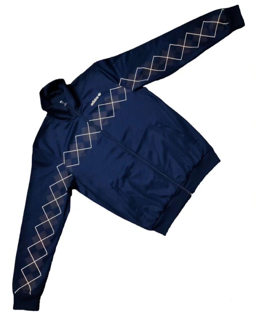 Adidas argyle online track top