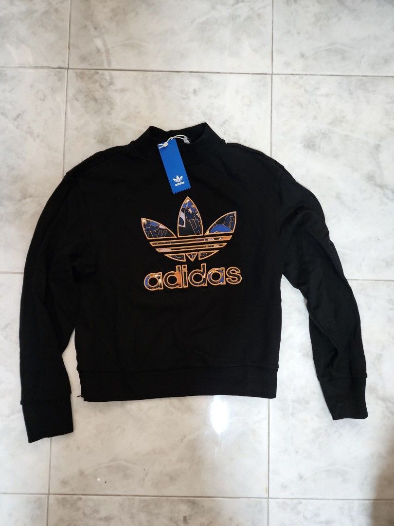 Gold adidas sweater cheap