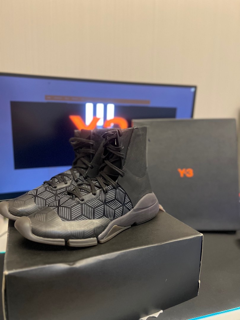 Adidas Y 3 men future zip high black Men s Fashion Footwear
