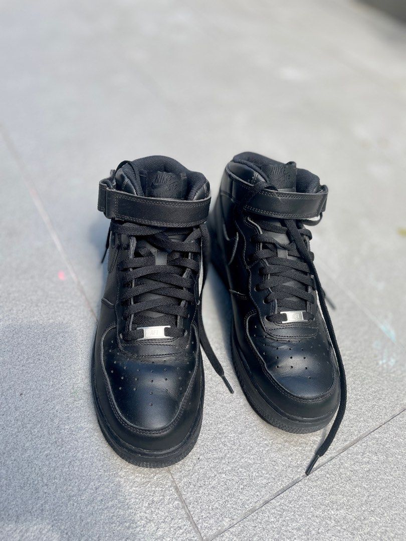 All black high top nikes online