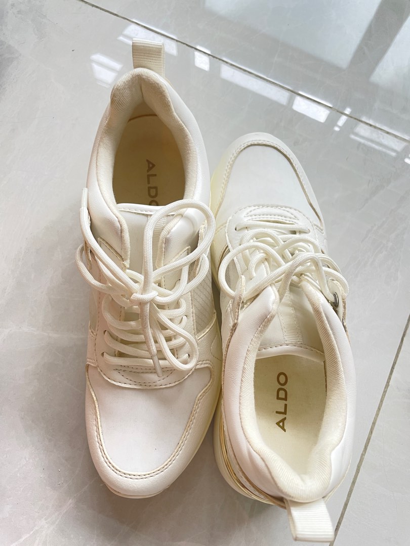 Aldo womens white sneakers clearance