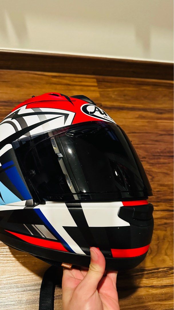 Arai RX7 dark smoke visor, Motorcycles, Motorcycle Apparel on Carousell