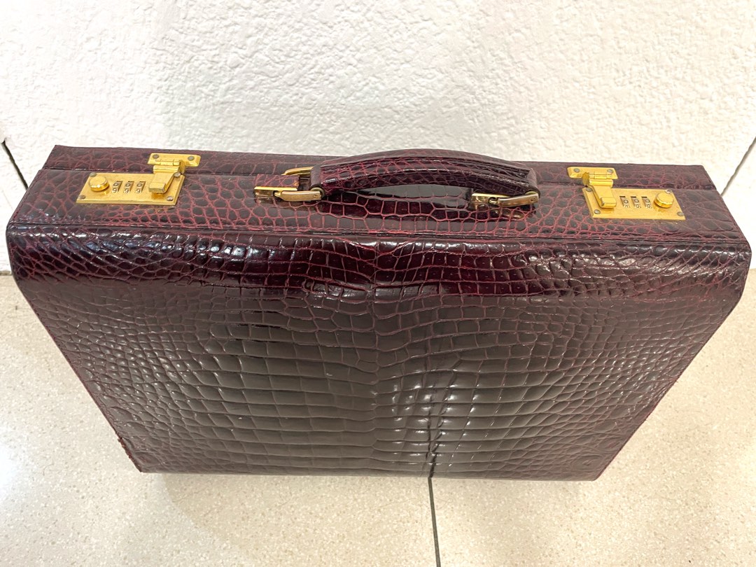 Asprey Alligator Skin Watchcase Briefcase Men s Fashion Bags Briefcases on Carousell