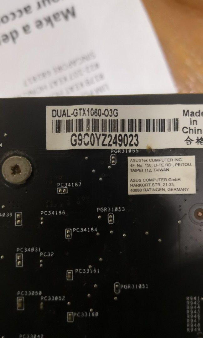 Asus gtx 1060 03g outlet