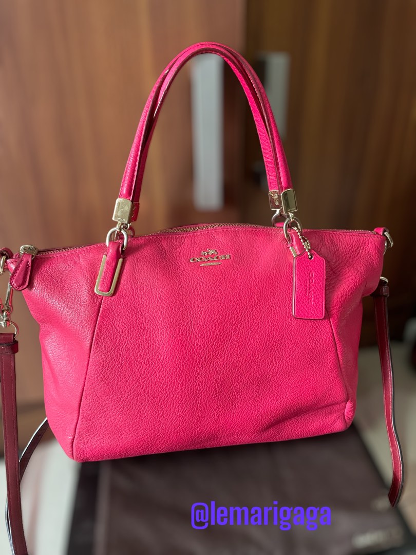 Authentic Coach Small Kelsey Bright Pink on Carousell