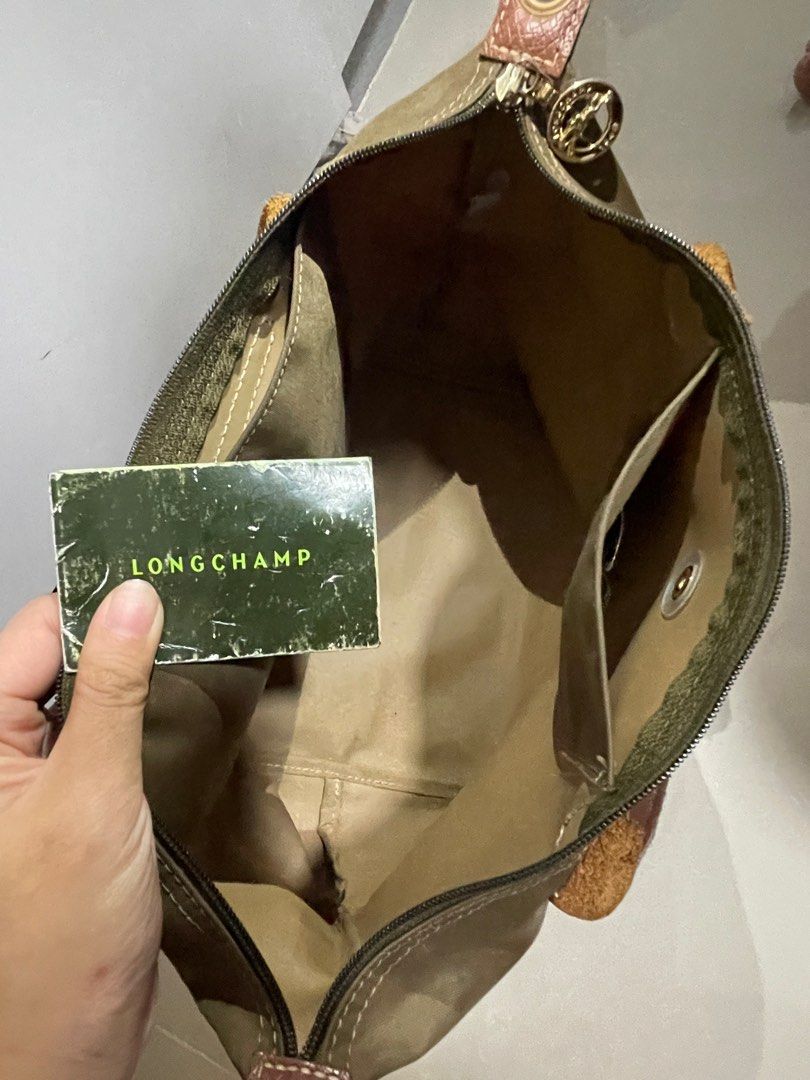 Authentic Longchamp small tote free shoulder strap inner bag