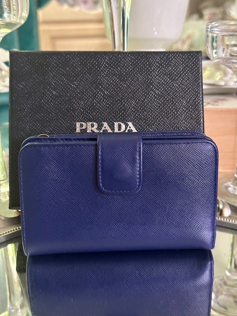 Saffiano leather french clutch wallet shop