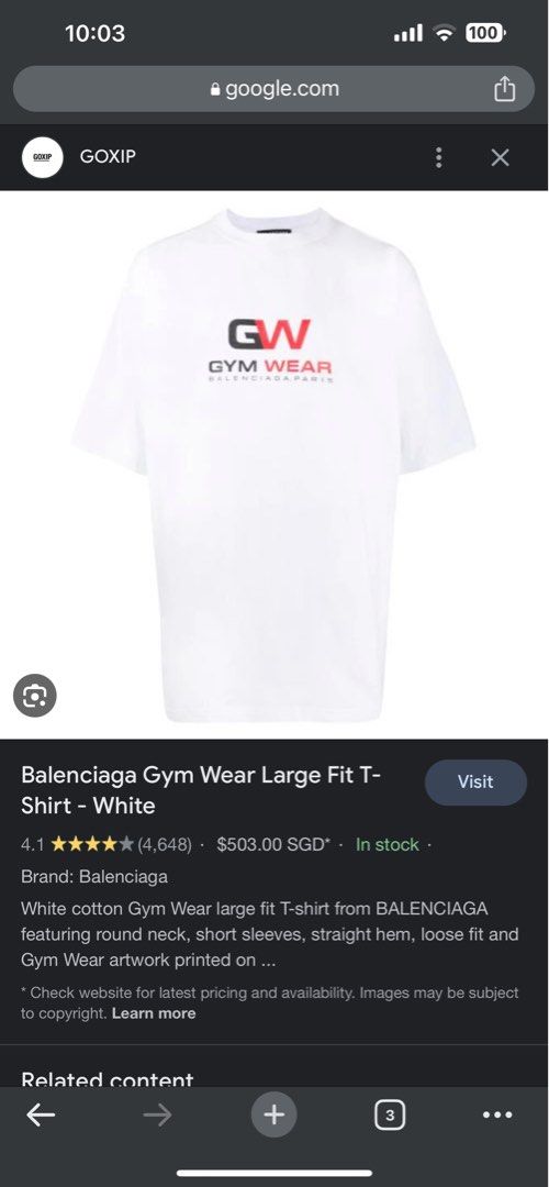 Balenciaga Gym Wear Large Fit Hoodie Sweatshirt  THEECHELON