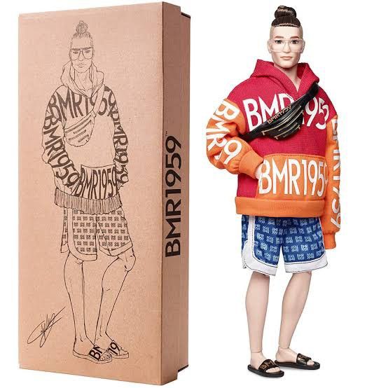 Barbie BMR1959 Collection KEN Doll with MAN BUN Barbie BMR1959