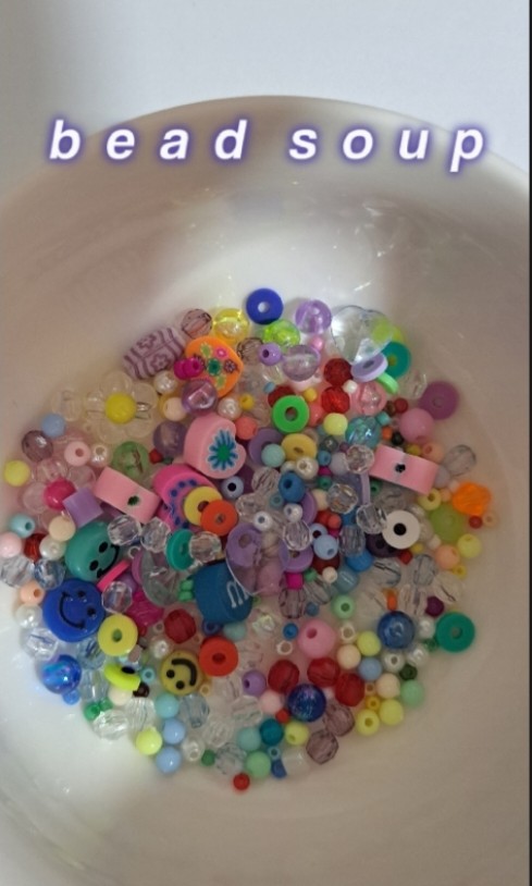 The Beadery Bonanza 5LB of Mixed Craft Beads, Sizes, Plastic, Round,  Multicolor