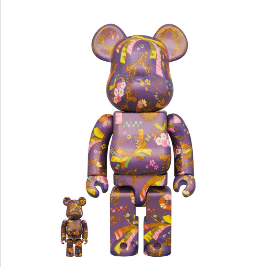 BEaRBRICK 千代紙弐100％ & 400％, 興趣及遊戲, 玩具& 遊戲類- Carousell