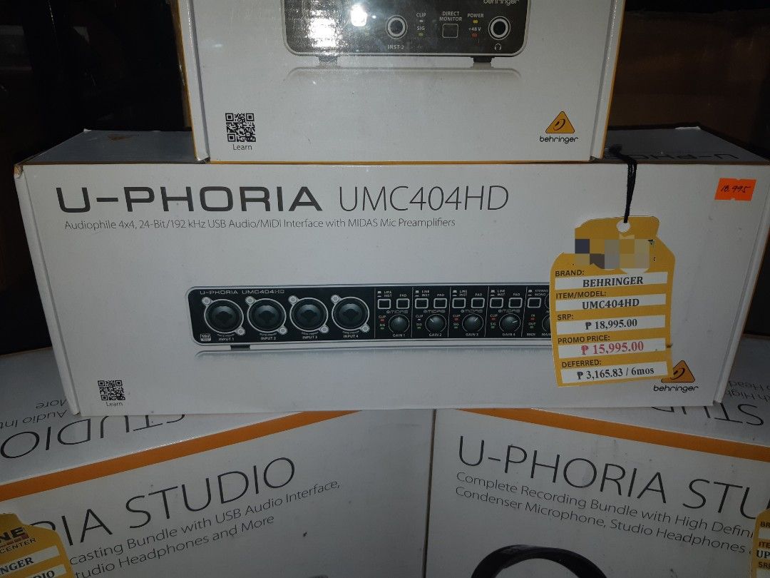 Behringer UMC404HD U-PHORIA (Category: Other Audio Equipment) located in Meycauayan. Submitted by crimson.trading. (Listing ID 1239224183, Image 1). Description: CRIMSON TRADER crimson.trader.01@gmail.com 09287905593 63 JUPITER ST. Sto Nino PHASE 2 MEYCAUAYAN Bulacan.