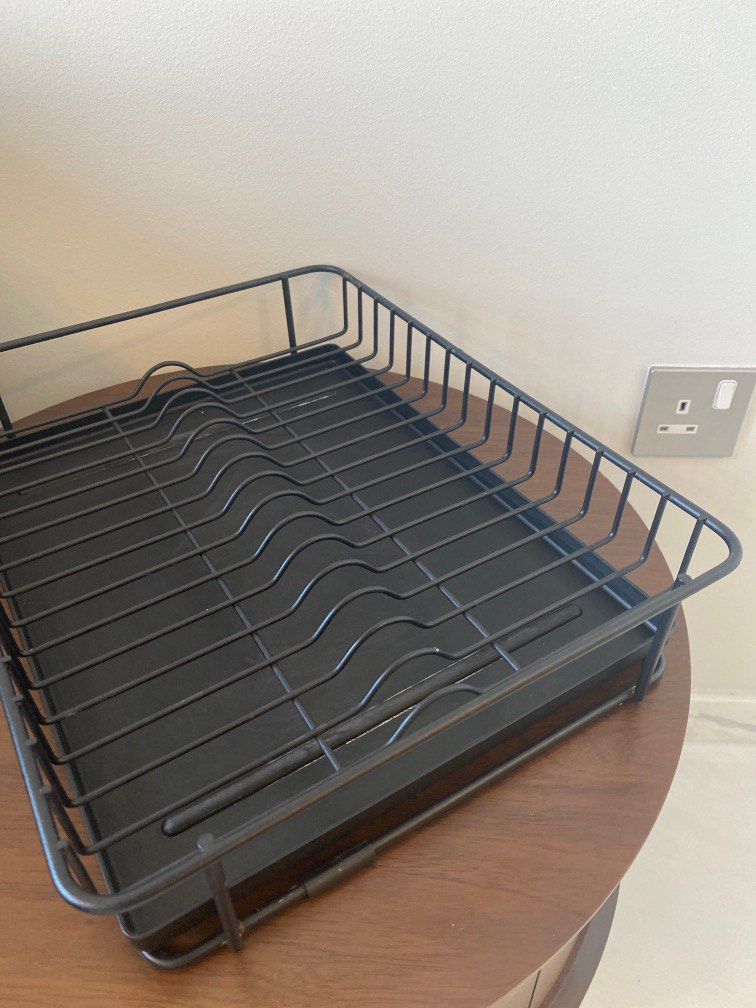 Black Dish drying rack, Furniture & Home Living, Kitchenware
