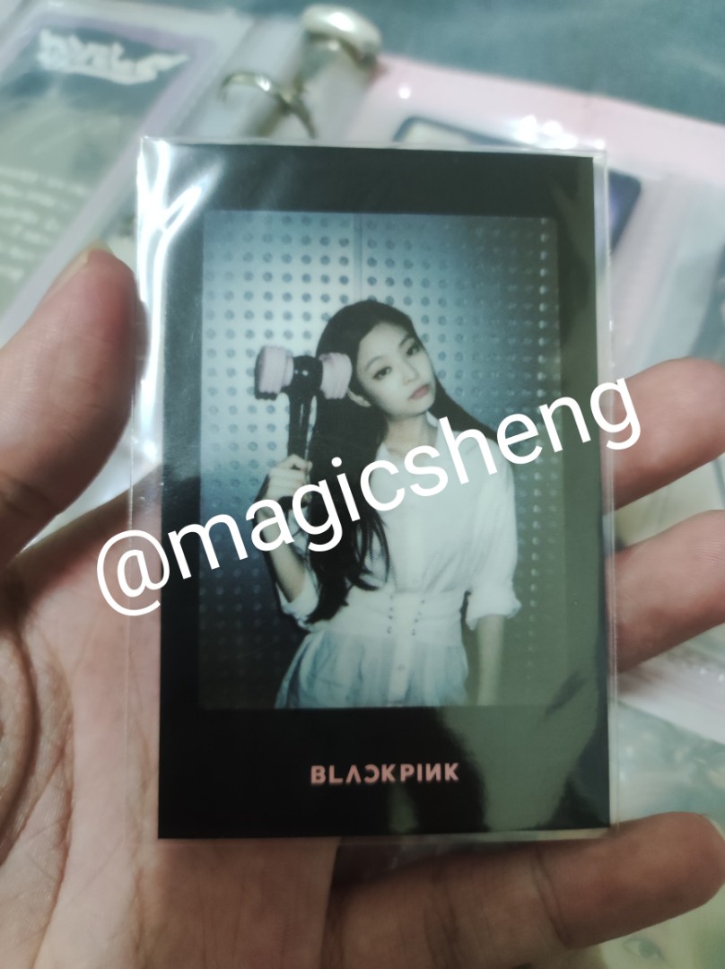 Blackpink Ver.1 lightstick photocard black ver. jennie, Hobbies