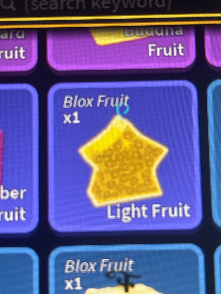 Bloxfruit light fruit, Video Gaming, Video Games, Others on Carousell