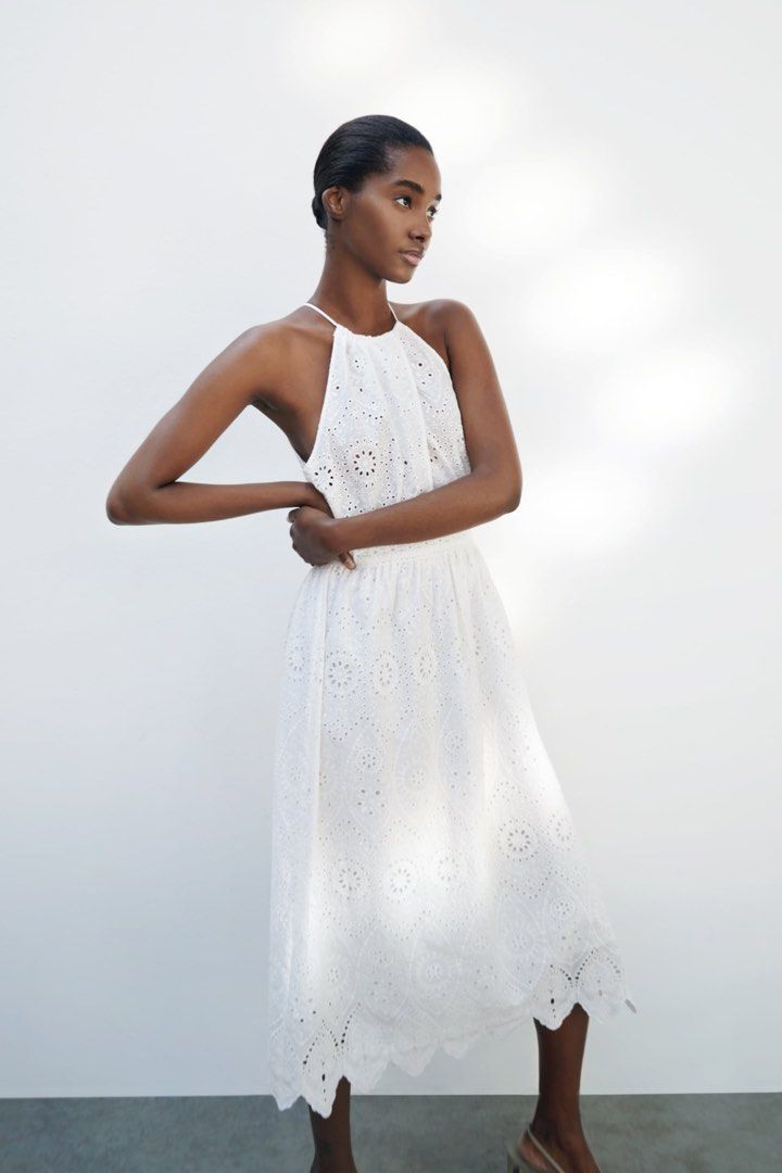 Zara white dress 2019 sale