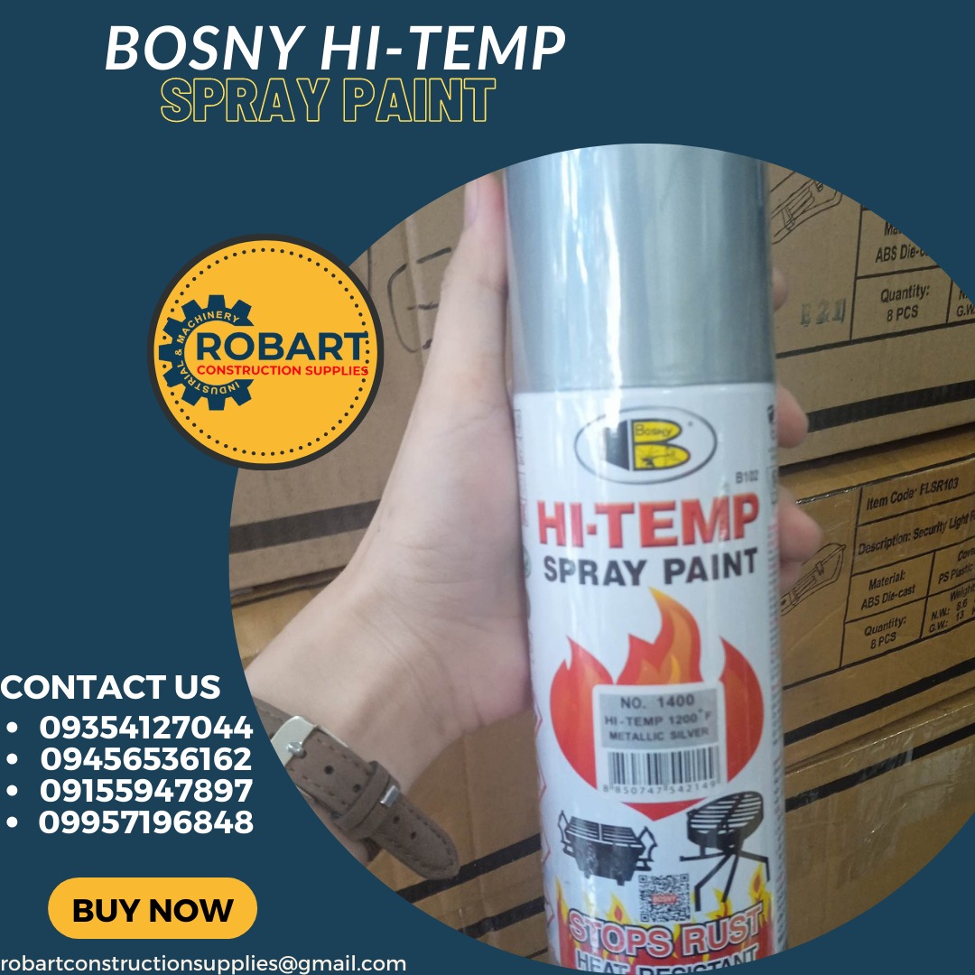 BOSNY HITEMP SPRAY PAINT, Commercial & Industrial, Construction Tools