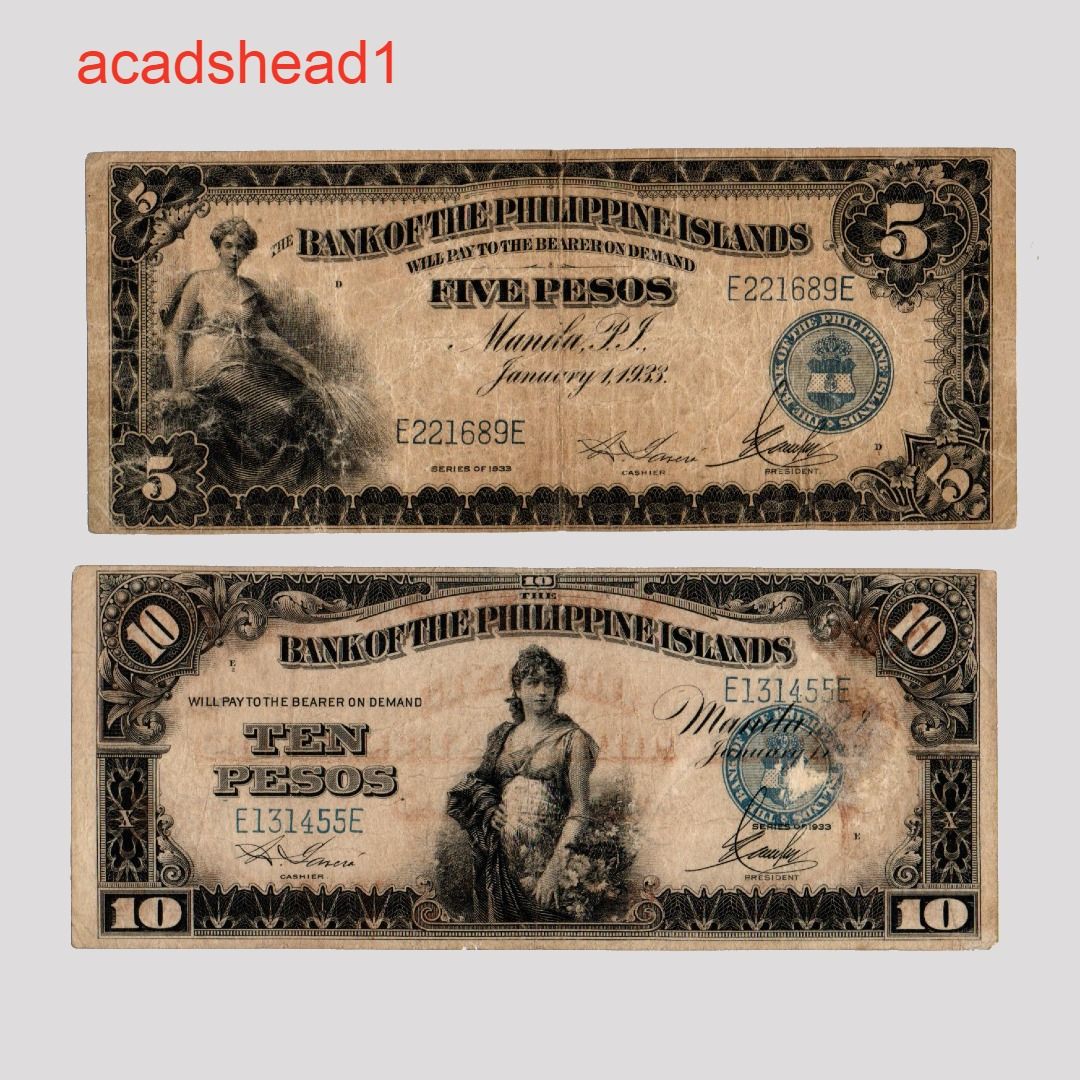 bpi-5p-10p-1933-pesos-banknotes-set-of-2-bank-of-the-philippine-islands