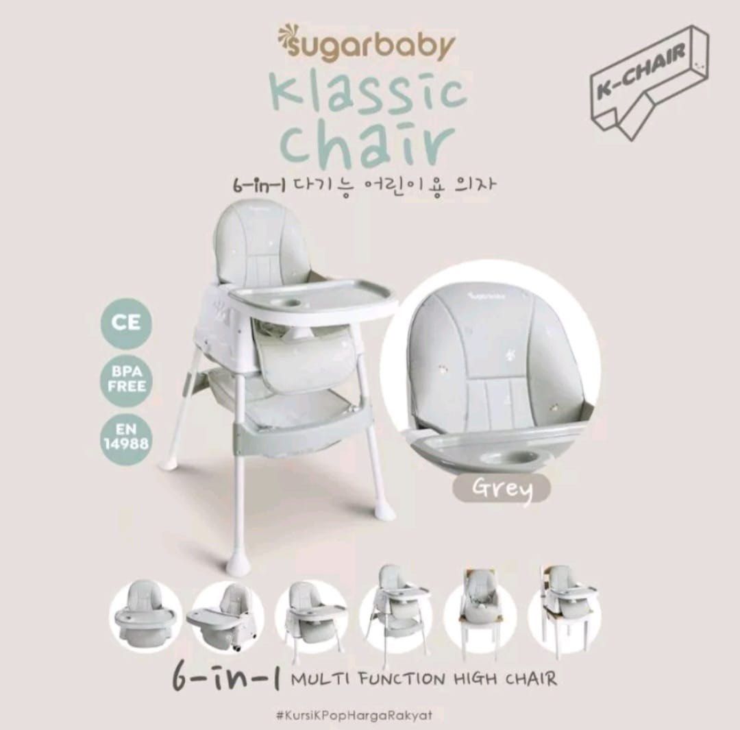 Brand New ! Sugar baby kchair 6in1 classic chair / multifunction high