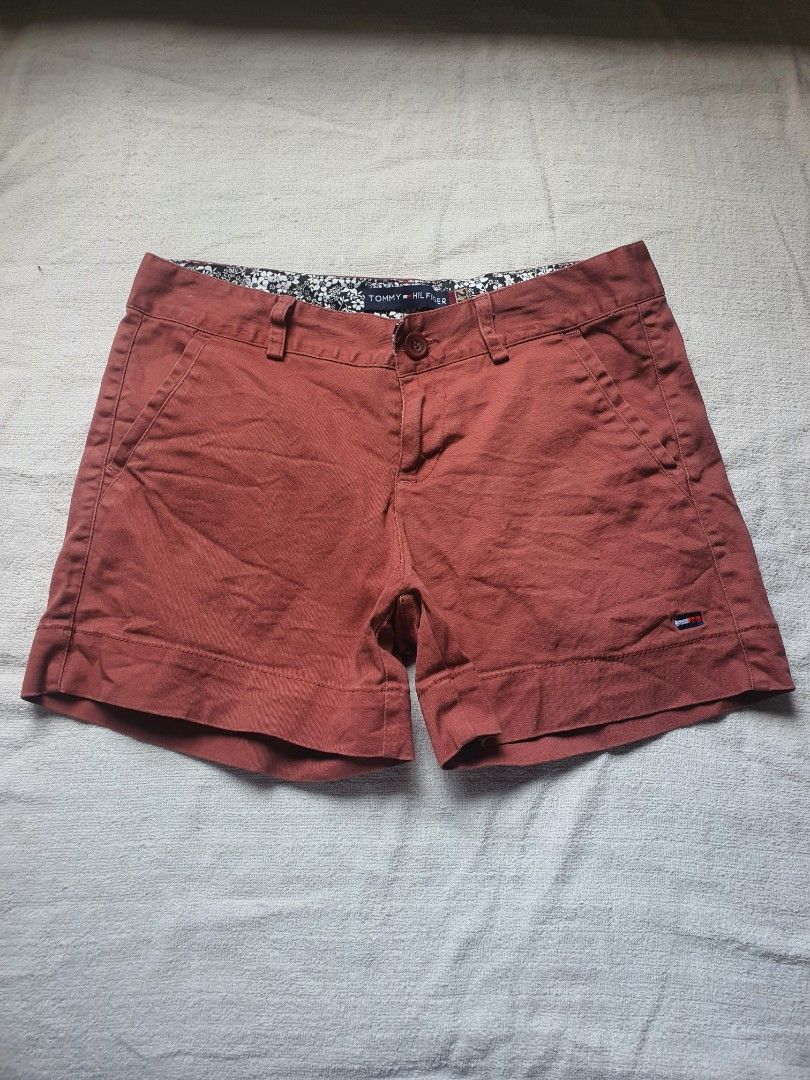 Brick red shorts sales