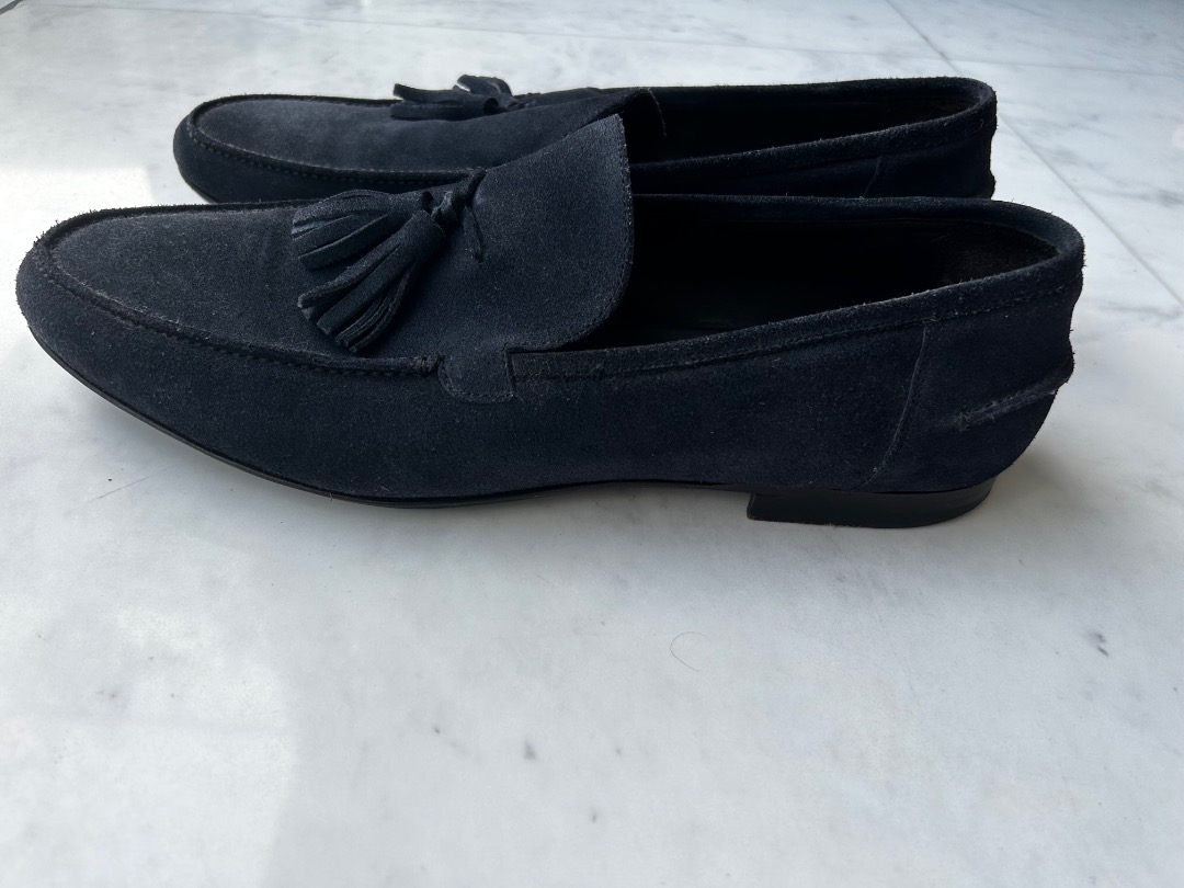 Mens black clearance suede casual shoes