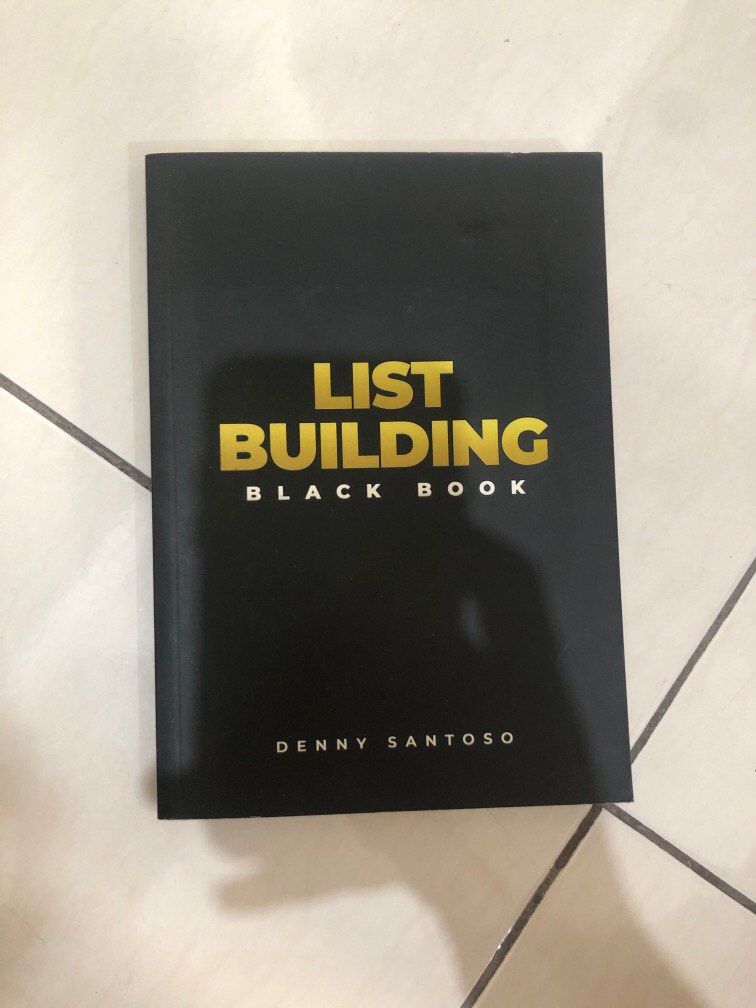 Buku List Building Black Book Denny Santoso on Carousell