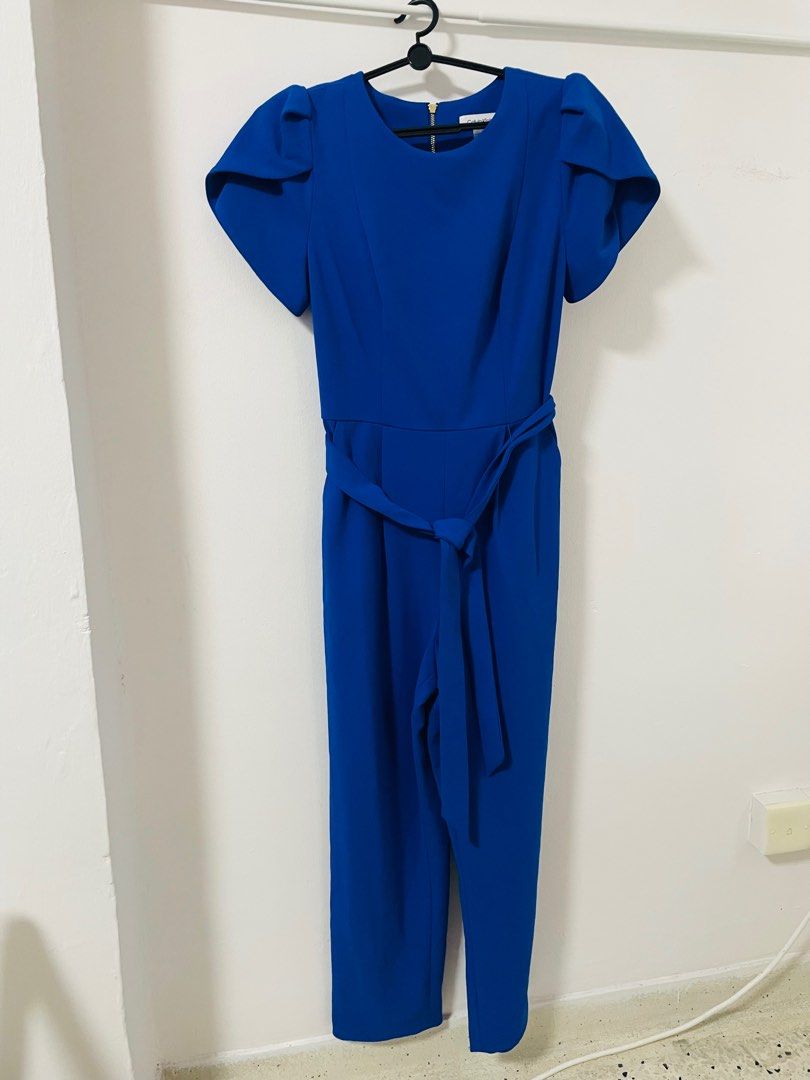 Calvin klein blue jumpsuit store