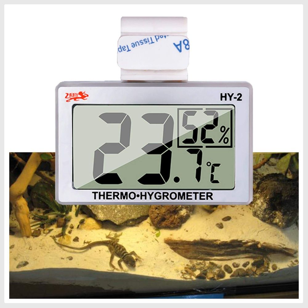 2 Pieces Reptile Thermometer and Humidity Gauge Reptile Terrarium  Thermometer Hy